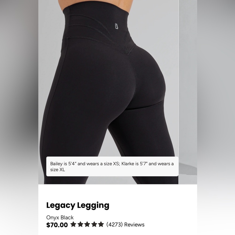 Buffbunny legacy Black High-Waisted Leggings